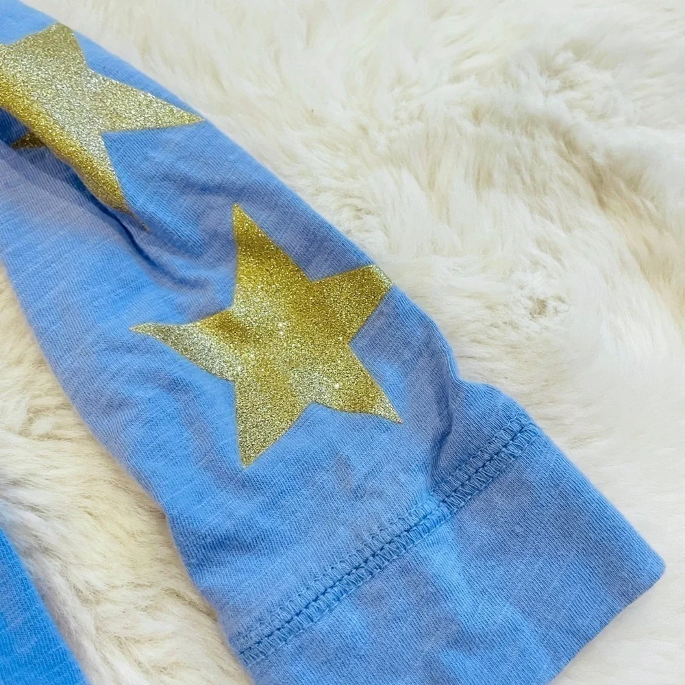 OshKosh B’Gosh Blue Be Unique Unicorn Stars Pullover Hoodie Toddler Girls Size 4